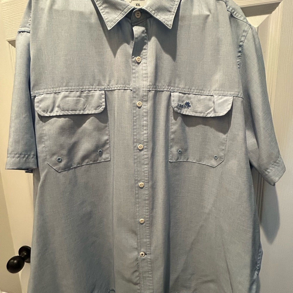 Izod Light Blue Short Sleeve Button Down Shirt